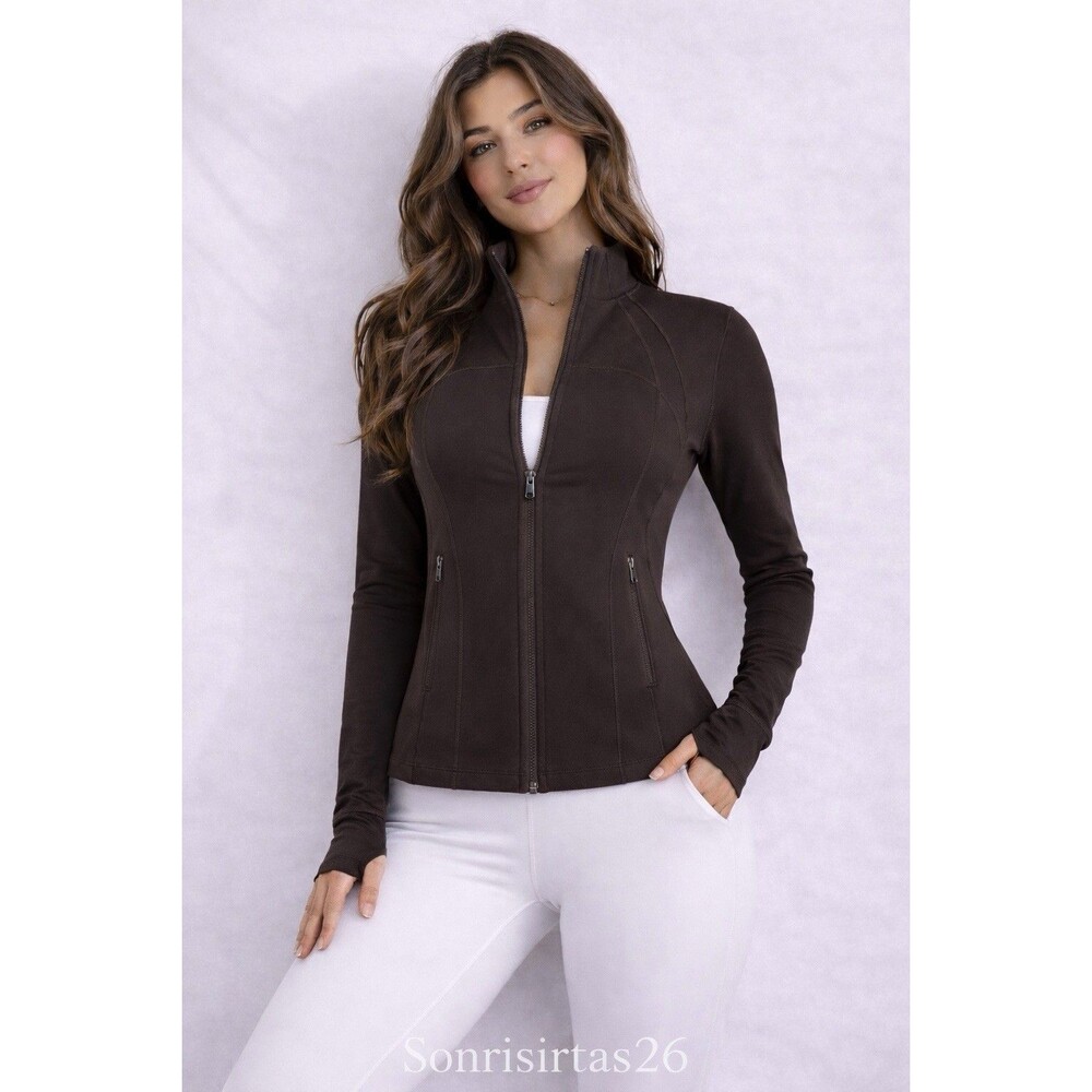 NWT Lululemon Define Jacket *Nulu Espresso Size 4 Rare Yoga Pilates Studio Chic